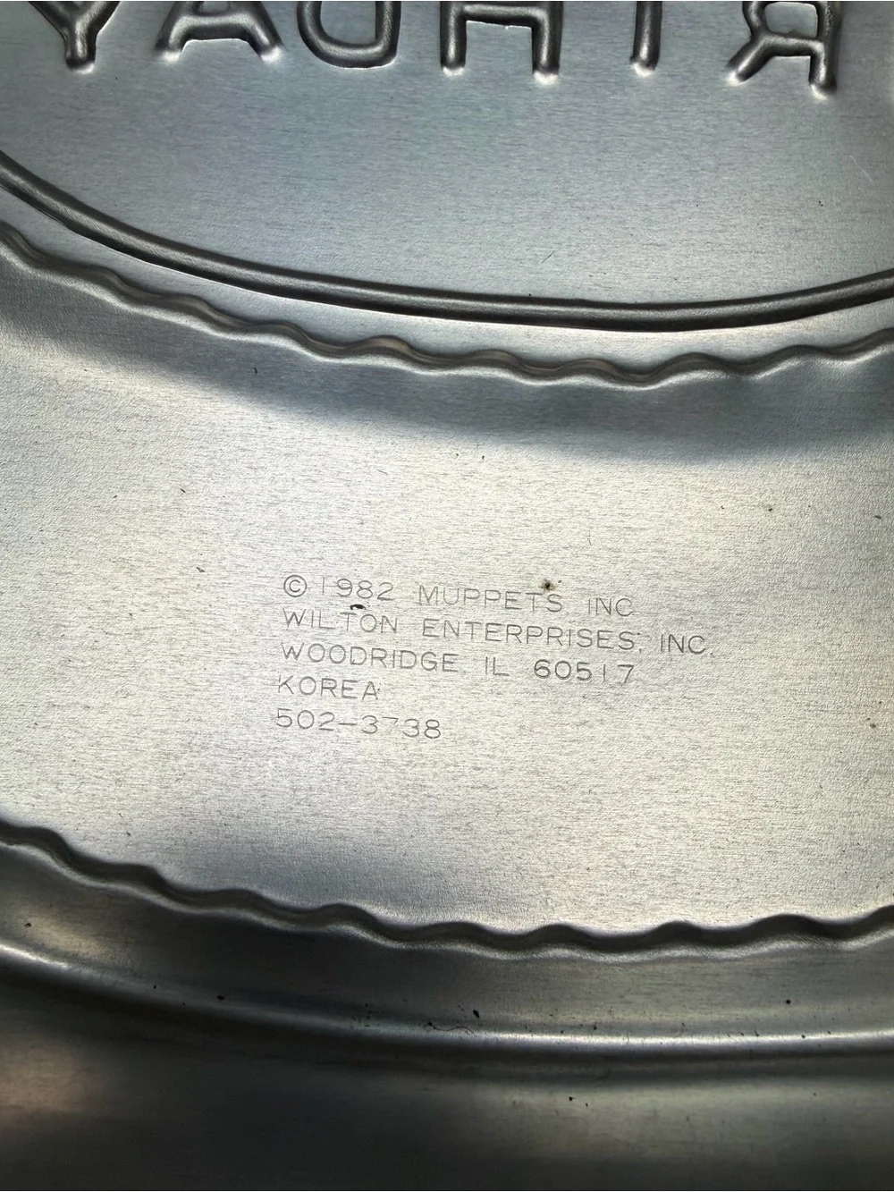 Vintage 1982 Muppets Cookie Monster Wilton Cake Pan